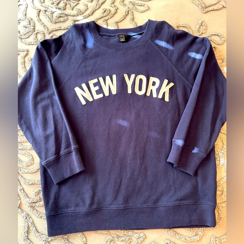 J Crew Navy NEW YORK Sweatshirt